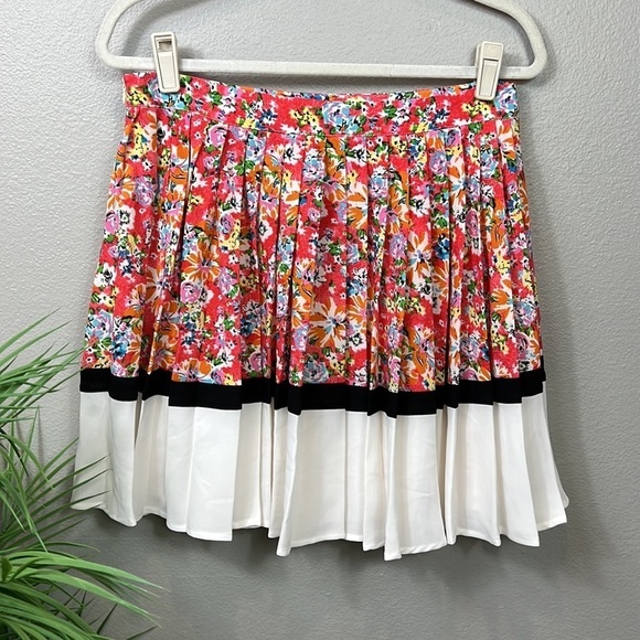 Pim + Larkin Floral Pleated Skirt Medium - Picture 4 of 8